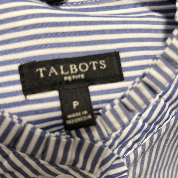 Talbots Striped Button Down Shirt - Picture 7 of 7